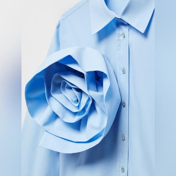 NWT Mango Blue Orchid Shirt - Picture 3 of 9